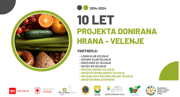 10 LET PROJEKTA DONIRANA HRANA - VELENJE